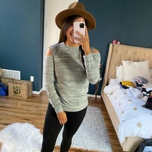 cold shoulder sweater